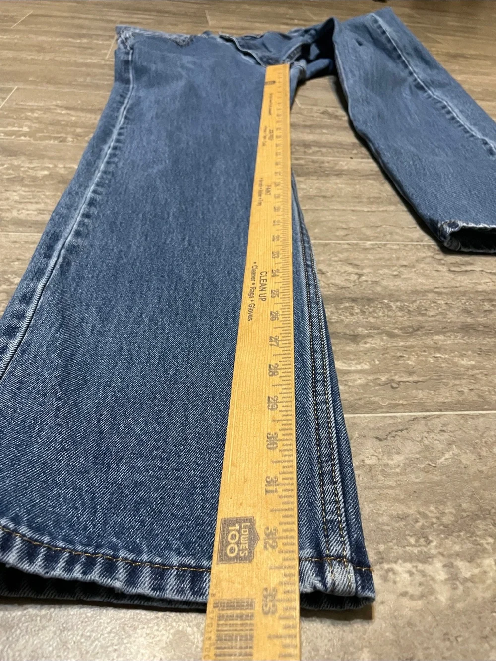 Men's Levi's 505 Regular Fit Straight Leg Jeans Dark Stonewash 34 x 34